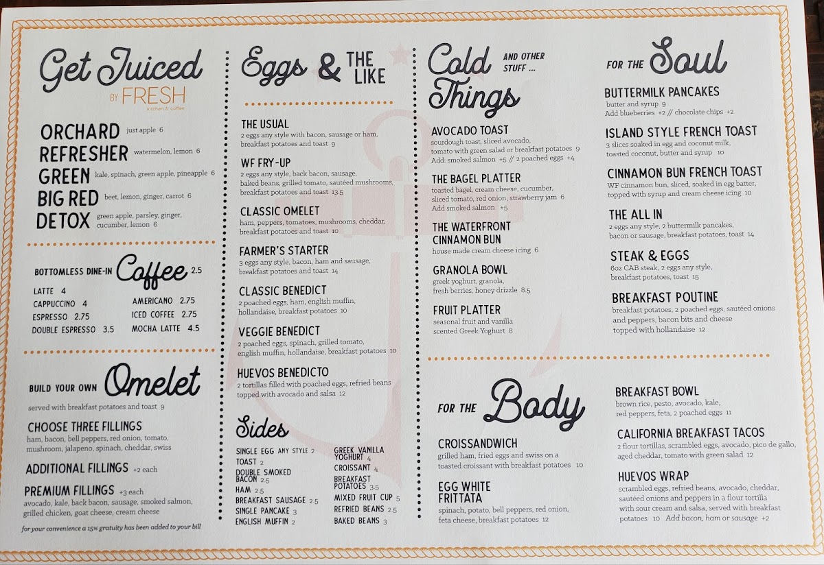 Menu Waterfront Urban Diner-1